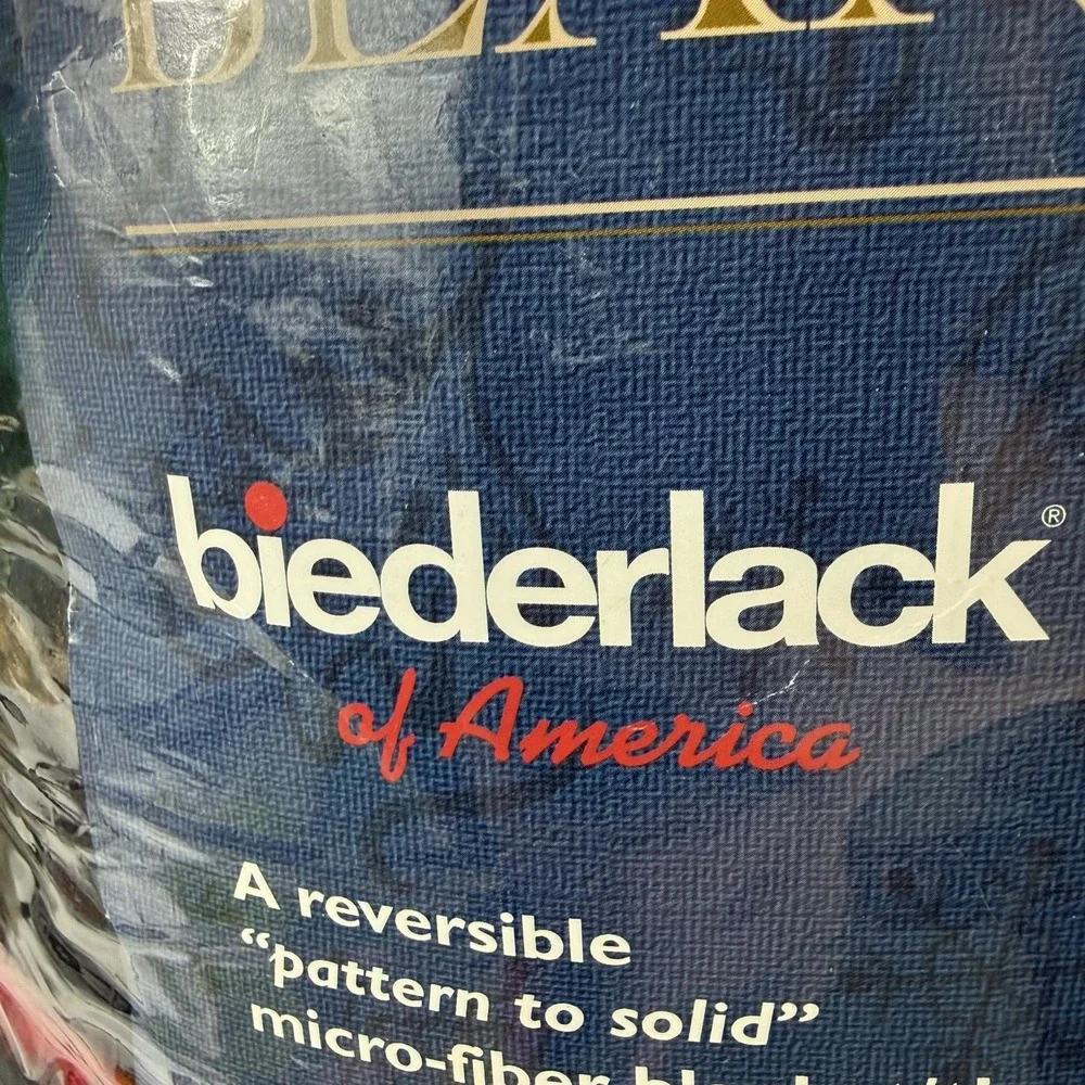 Biederlack of America Rowan Plaid Blanket Throw 60x80 Reversible USA 268336